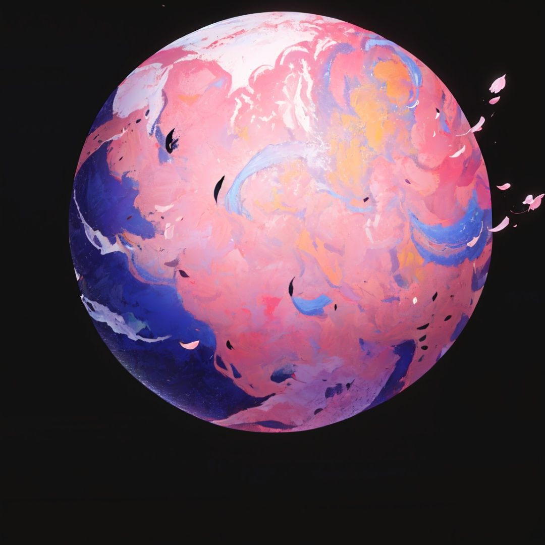 masterpiece, best quality, celestial globe, celestial globe, no humans, simple background, cherry blossoms,  <lora:PlanetDesignerV1[celestial_globe]-000006:1>