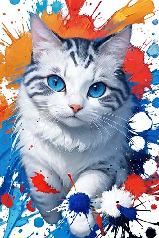 1cat,ragdoll,Paint-by-Numbers,color splash,<lora:Ragdoll_20230617183921-000004:0.4>,<lora:LAS:0.6>,no human,