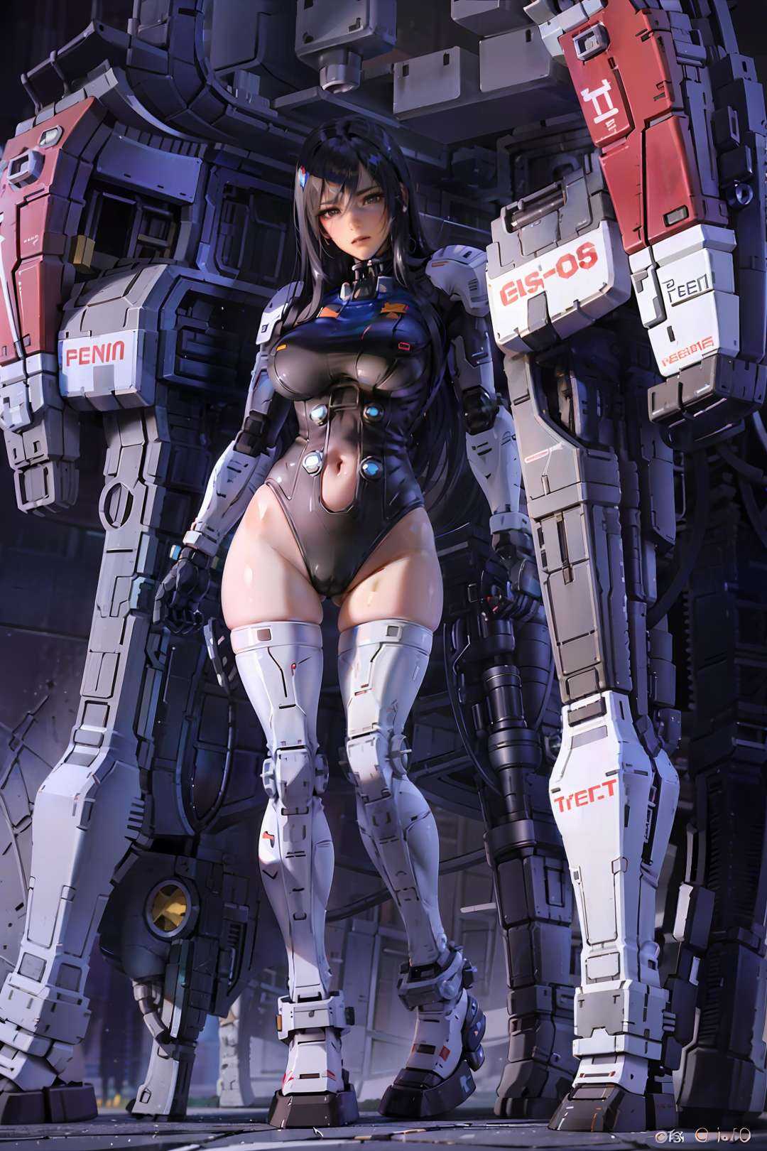 gundam\(rx78\),  reika\(gantz\),  reika\(shortsuit\) on Tensor.Art