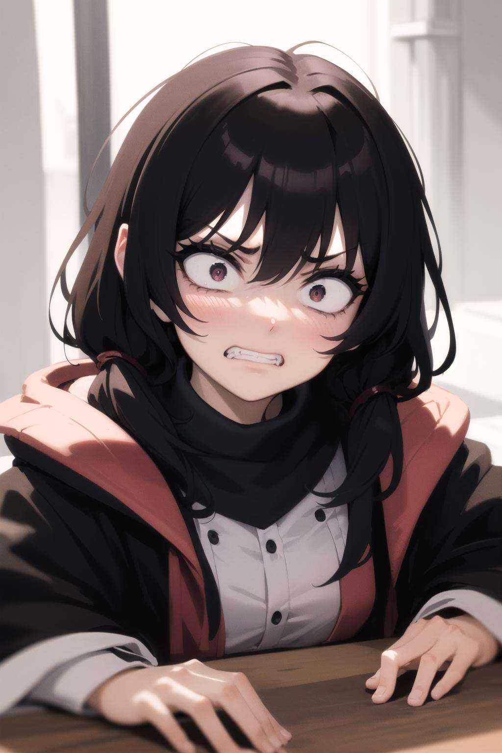 1girl,  constricted pupils,  clenched teeth by psoft on Tensor.Art