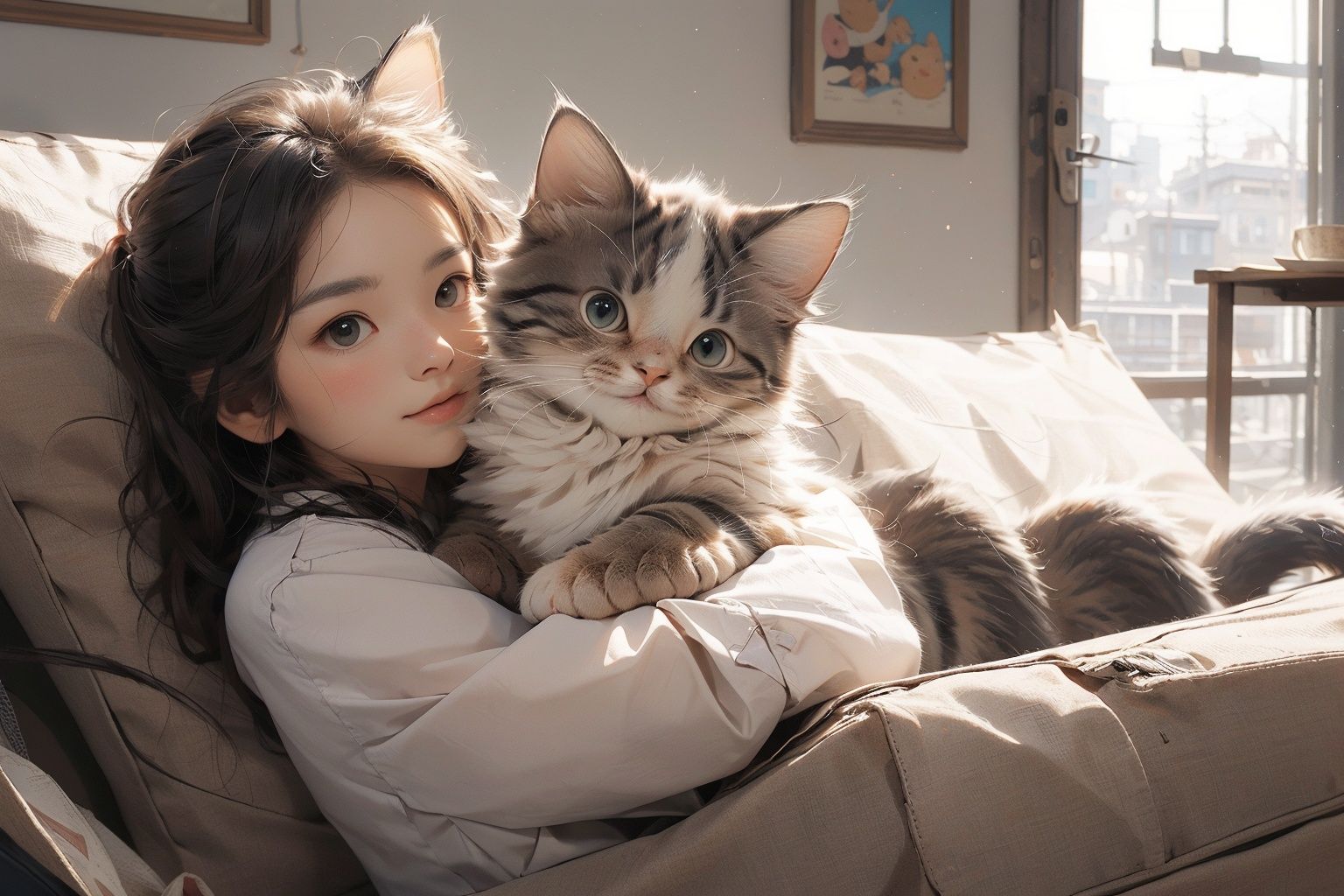 ,(Masterpiece:1.2, high quality), cat, :3,  <lora:cat_20230627113759:0.8>
