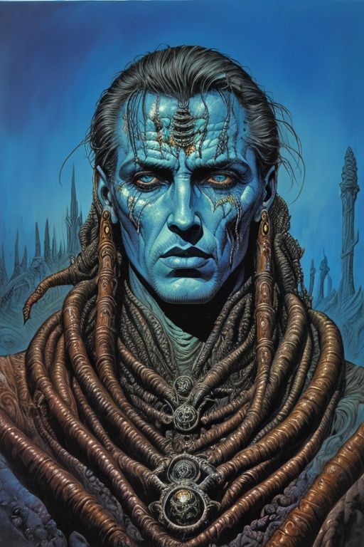methurlant,  A portrait of a alien,  intricate by Lypt0x on Tensor.Art