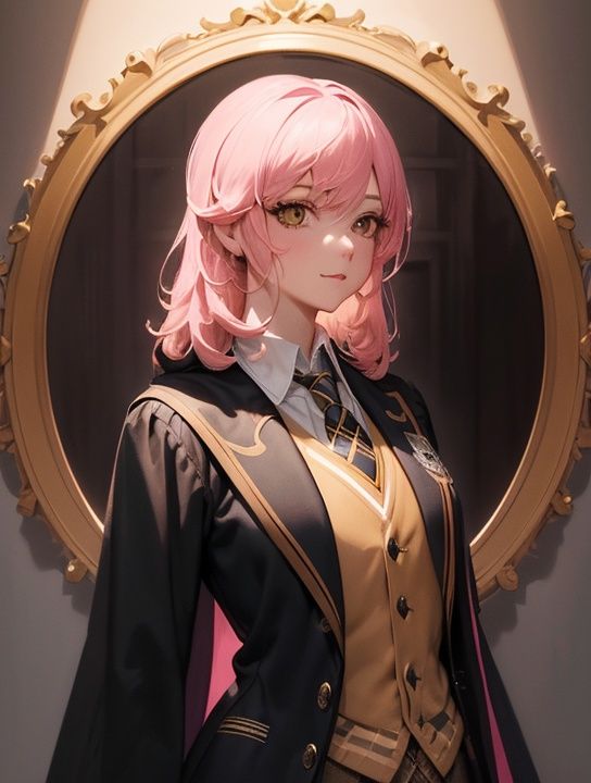 hogsks,  hogwarts school uniform,  black robe on Tensor.Art