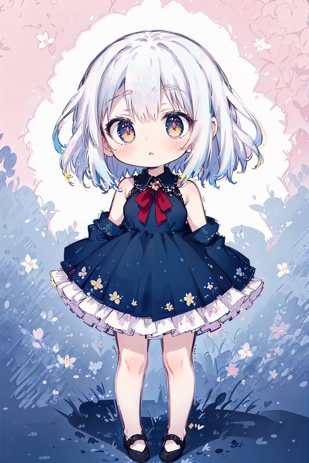 (little loli:1.3), (child:1.2), (Girlish body type), (masterpiece), Exquisite visuals, high-definition, (ultra detailed), finely detail, ((solo)), ((gawr gura)), (medium hair), (white Silver hair), (gradient), (beautiful detailed eyes), Kawai, loveliness, off shoulder, looking at viewer, bare shoulders, standing, ((full body)), pale skin, (best quality)