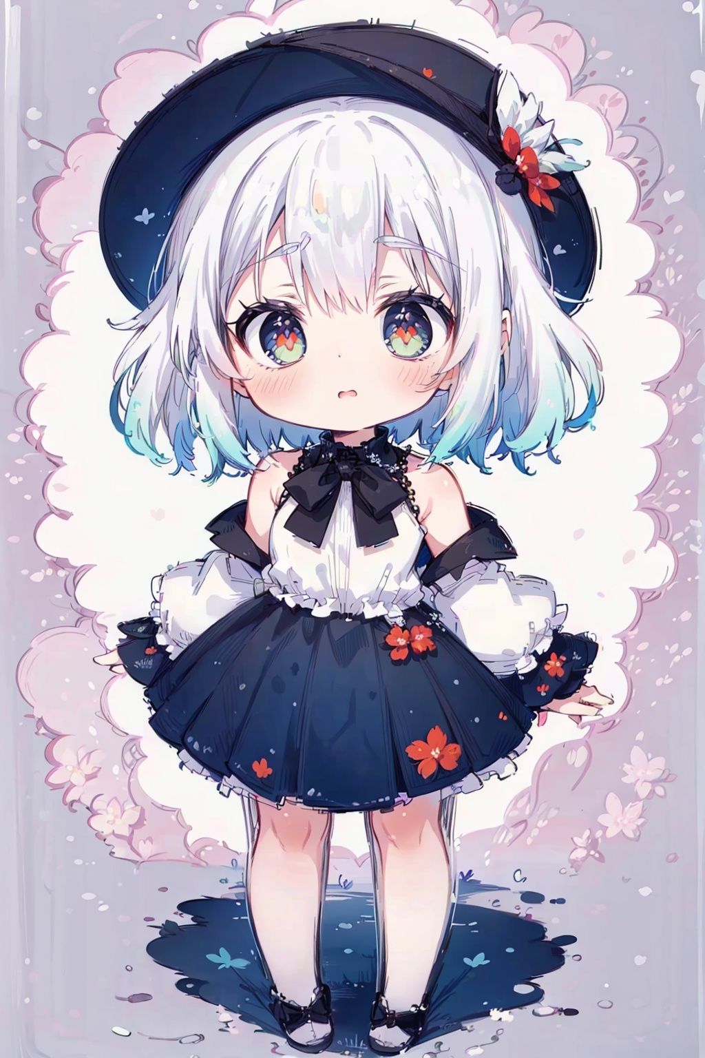 (little loli:1.3), (child:1.2), (Girlish body type), (masterpiece), Exquisite visuals, high-definition, (ultra detailed), finely detail, ((solo)), ((gawr gura)), (medium hair), (white Silver hair), (gradient), (beautiful detailed eyes), Kawai, loveliness, off shoulder, looking at viewer, bare shoulders, standing, ((full body)), pale skin, (best quality)
