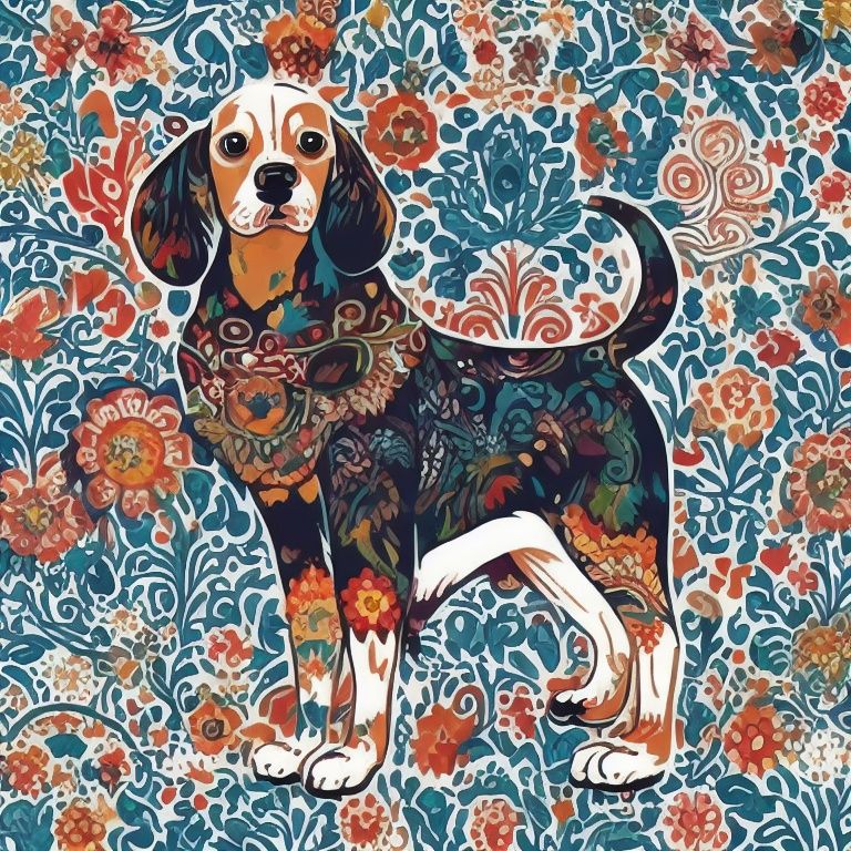 dog, <lora:floweranimal_20230702031130:0.7>,floweranimal