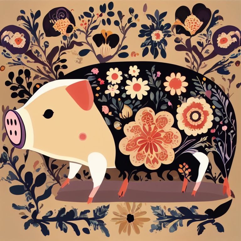 <lora:floweranimal_20230702031130-000001:1>,pig,floweranimal, 
