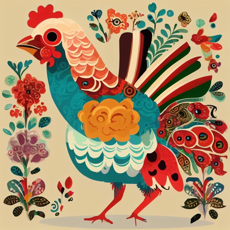 <lora:floweranimal_20230702031130-000001:1>,floweranimal,chicken,