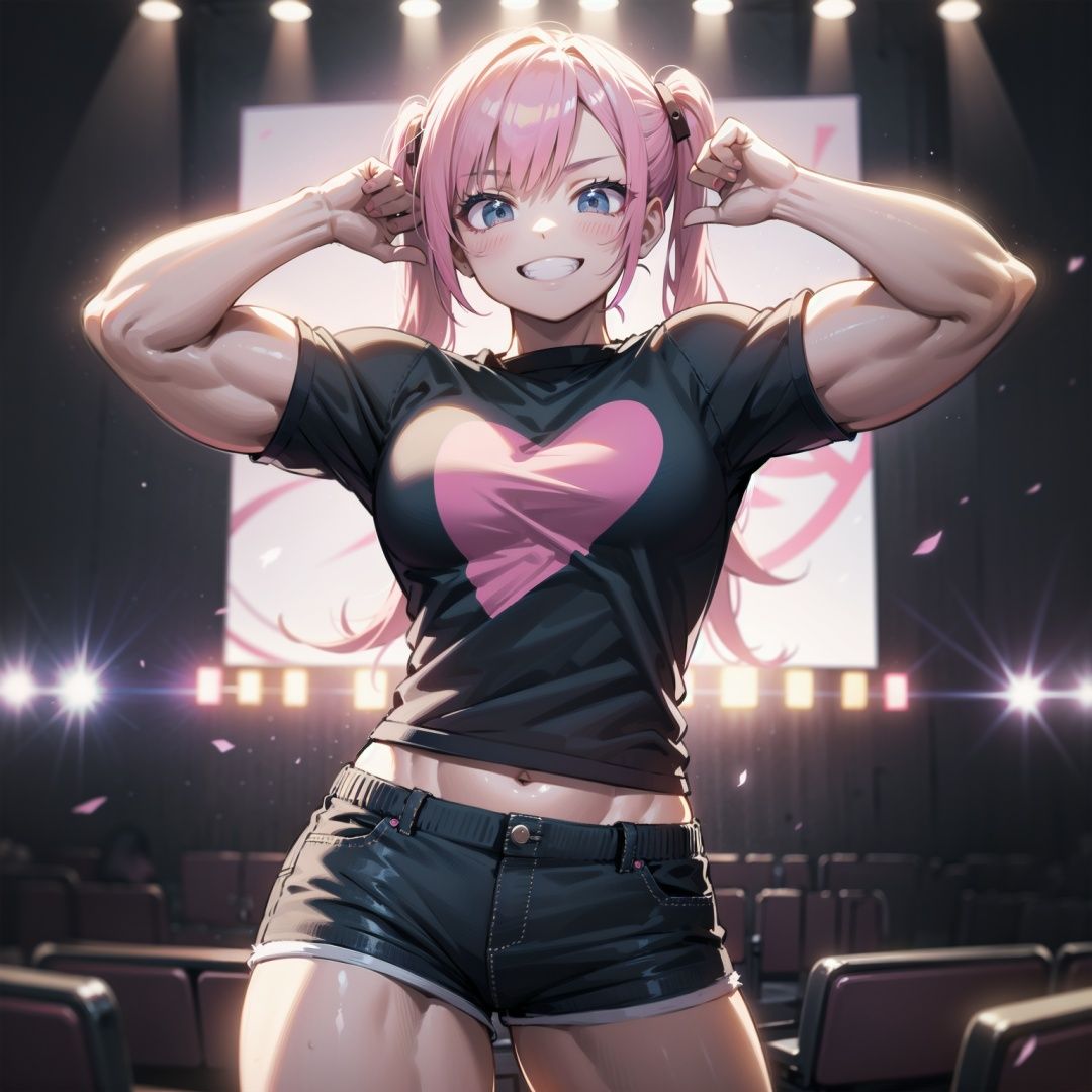 woman,  pink hair,  twintail on Tensor.Art