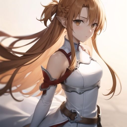 zodiac_asuna,  hazel eyes,  orange hair on Tensor.Art