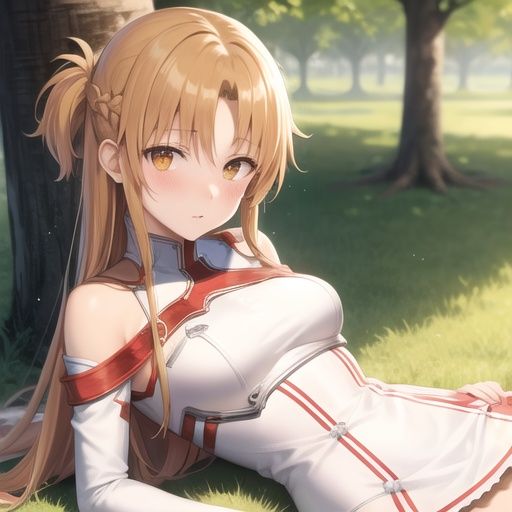 zodiac_asuna,  hazel eyes,  orange hair on Tensor.Art