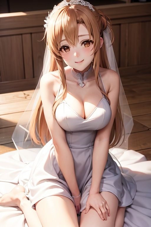 cleavage,  Asuna,  light smile on Tensor.Art