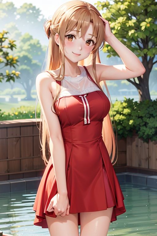 Asuna,  light smile,  sexy on Tensor.Art