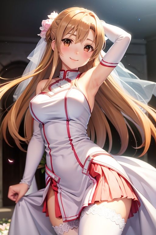 Asuna,  light smile,  breats on Tensor.Art