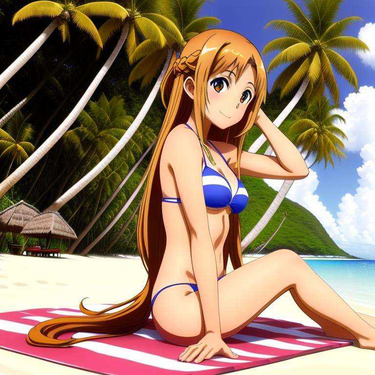 1girl,  yuuki_asuna,  solo on Tensor.Art