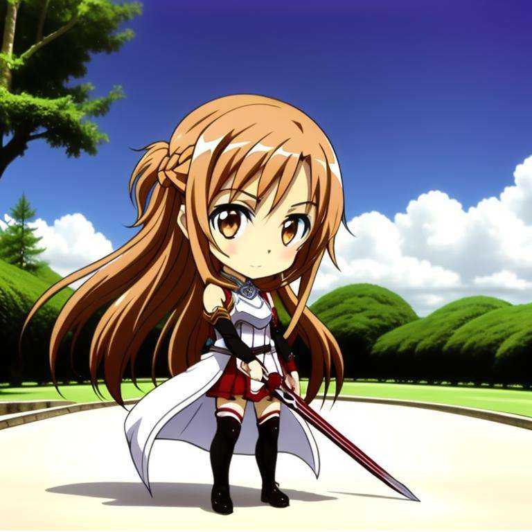 1girl,  yuuki_asuna,  solo on Tensor.Art