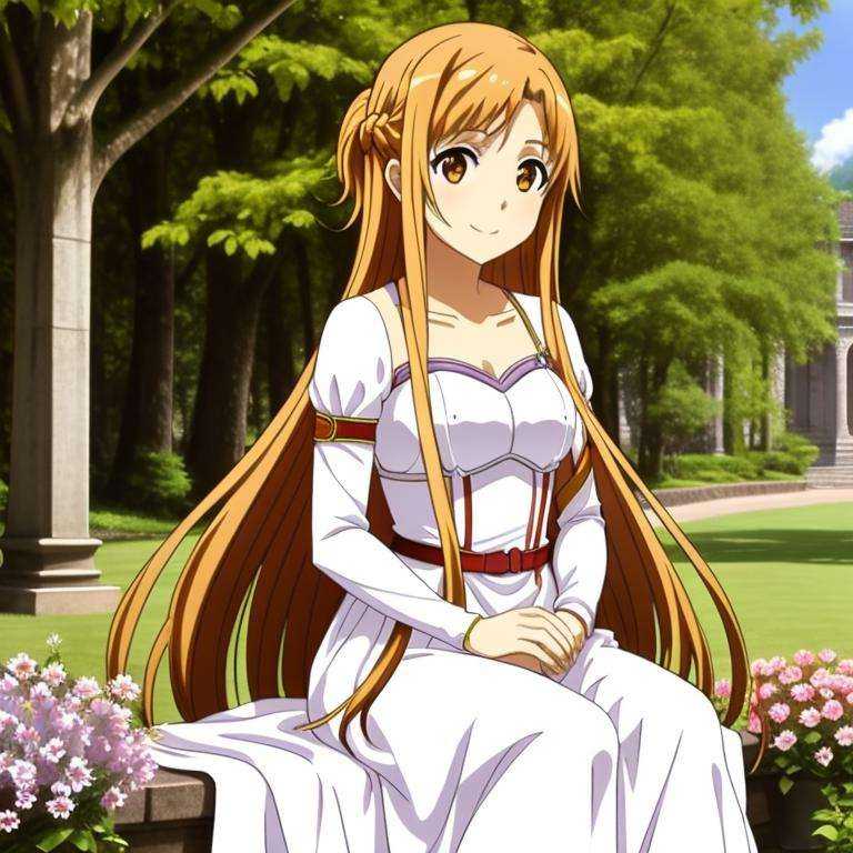 1girl,  yuuki_asuna,  solo on Tensor.Art