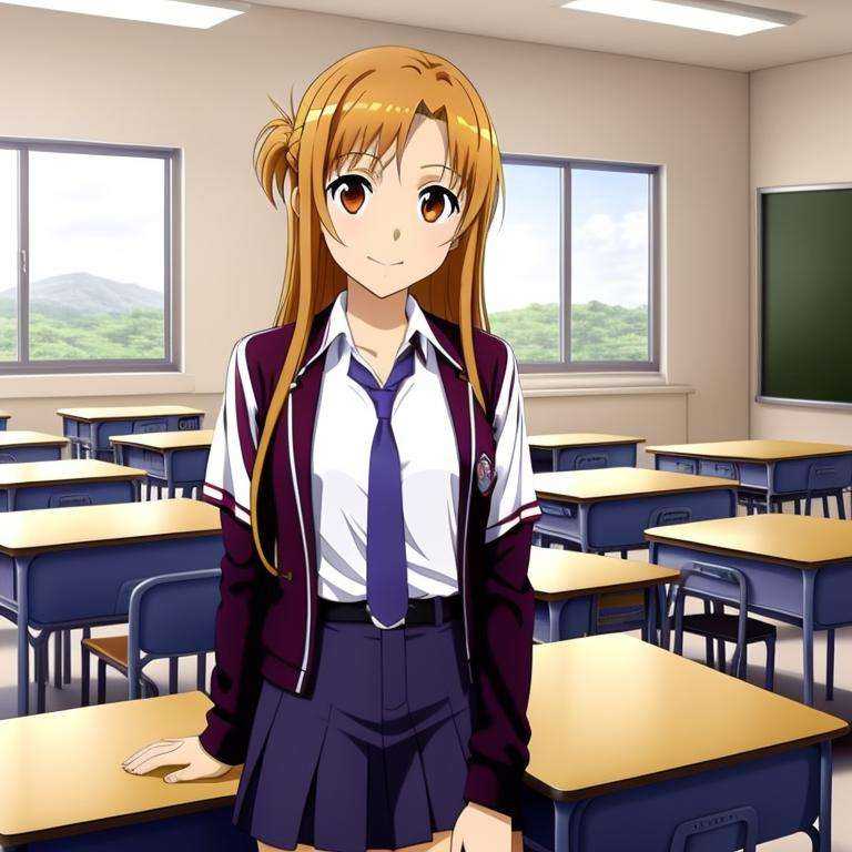 1girl,  yuuki_asuna,  solo on Tensor.Art