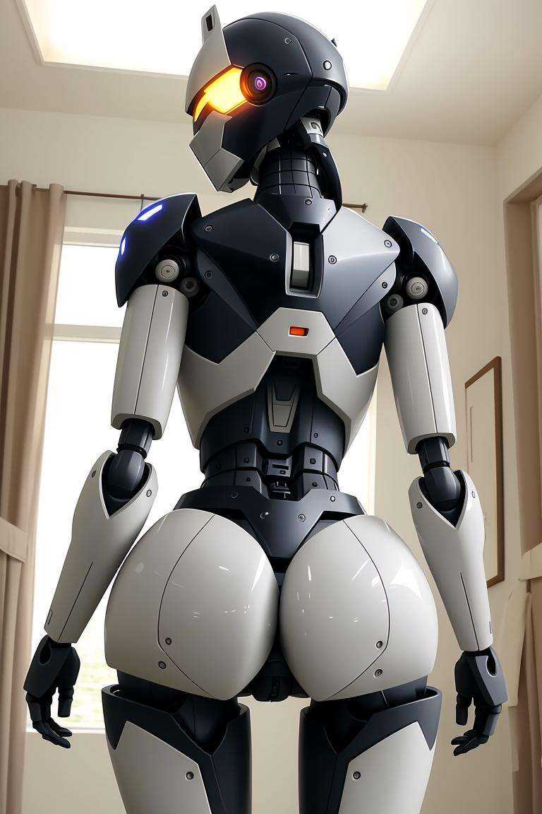 anime still shot,  robot,  big ass on Tensor.Art