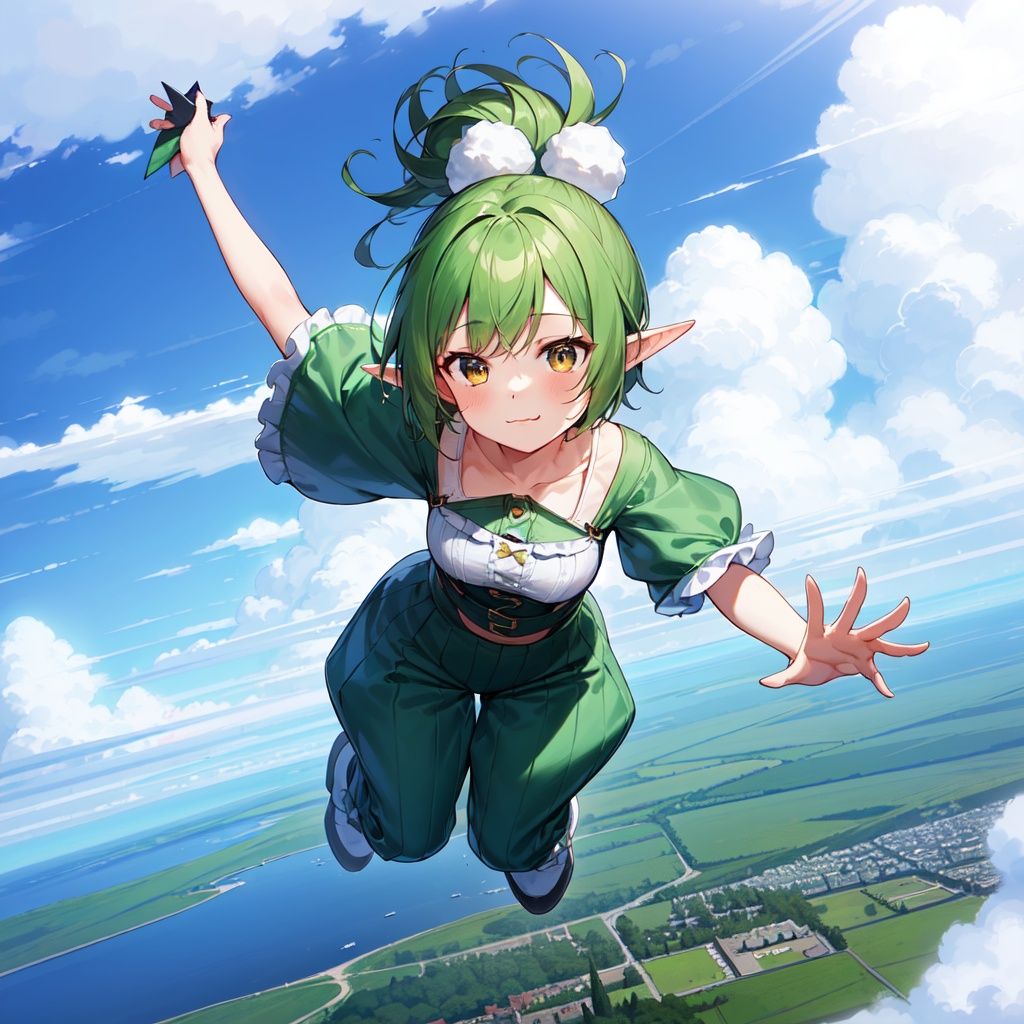 1girl,  solo,  from above on Tensor.Art
