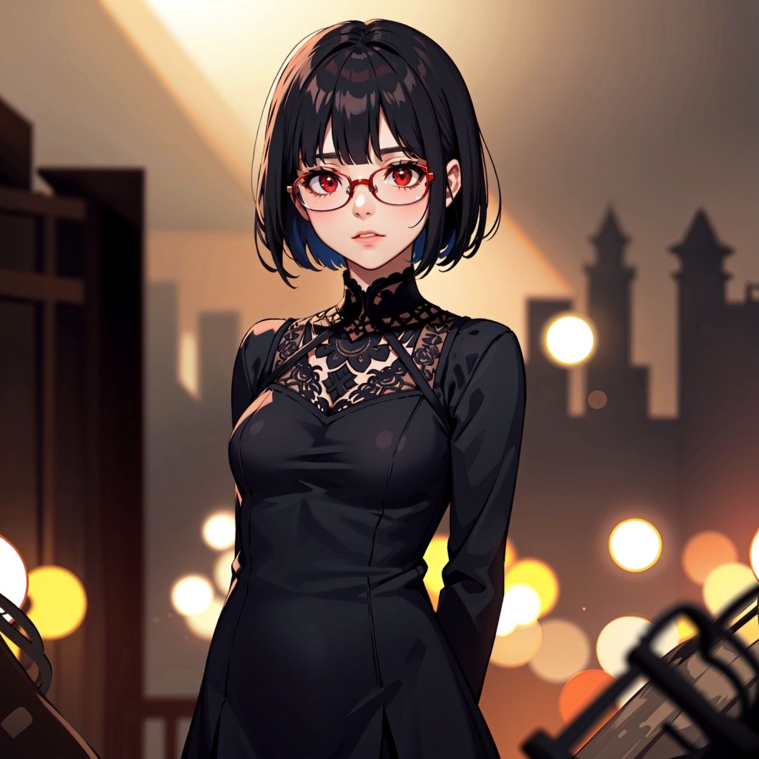 1girl,  cowboy shot,  bobcut on Tensor.Art