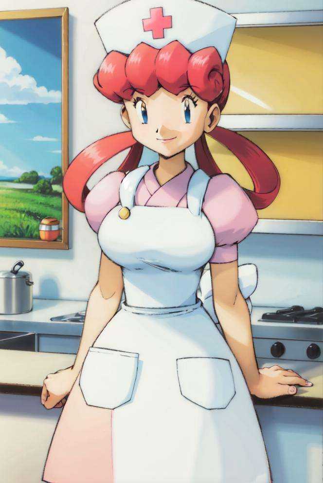 nurse joy,  pokemon,  blue eyes by LuckyHorse on Tensor.Art