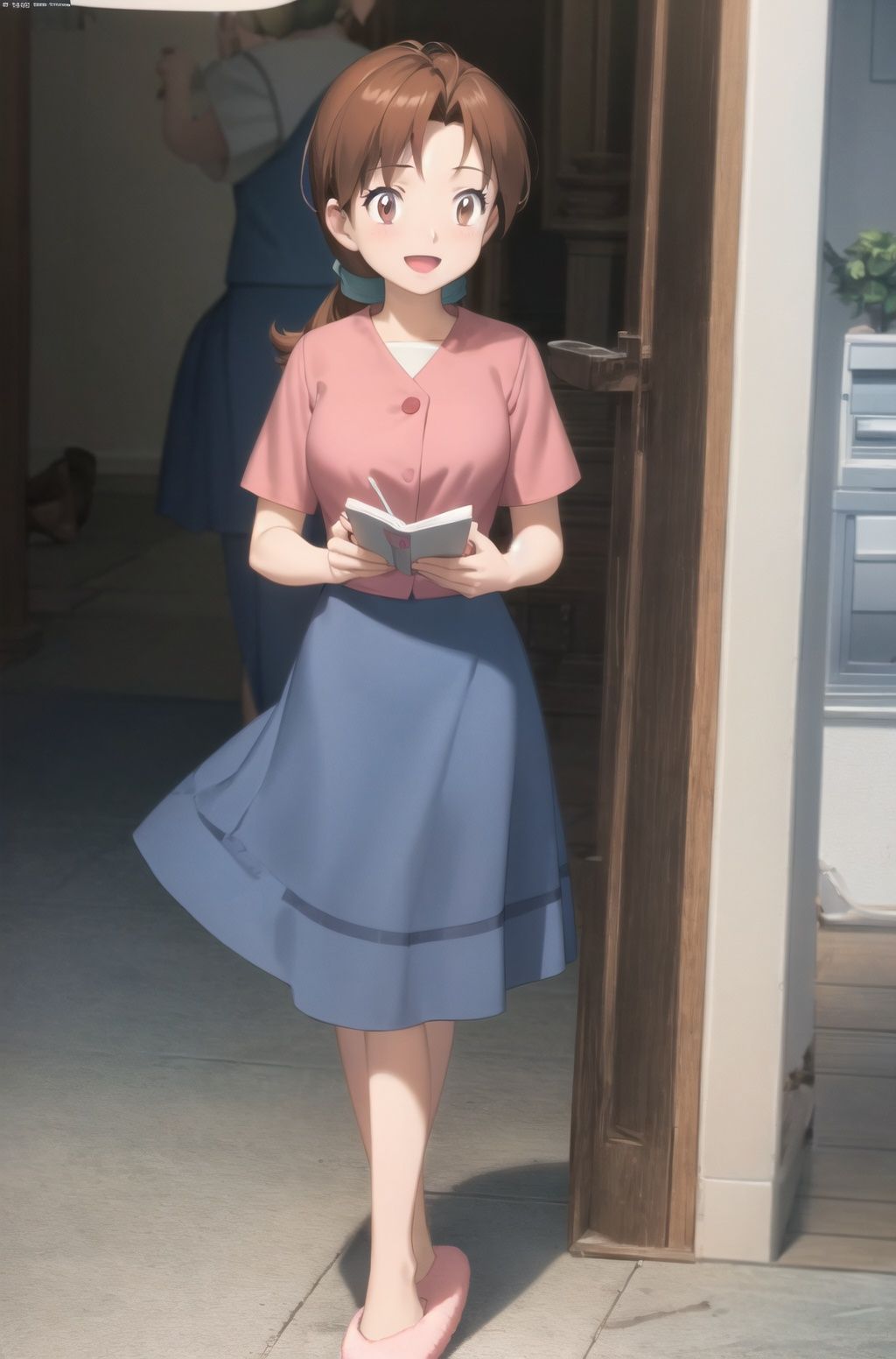 Delia_Ketchum 1girl,  full body,  looking at viewer by LuckyHorse on Tensor.Art