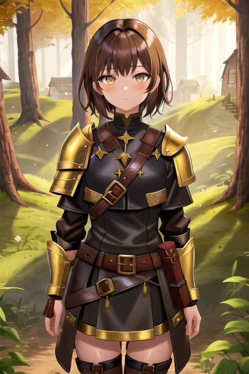 brown_hair,  dark_hair,  golden_eyes on Tensor.Art