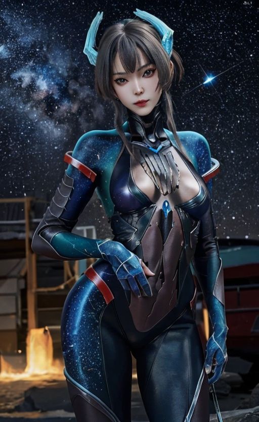 <lora:babata-000012:1>,1girl,babata,starry sky,bodysuit,, Best quality, masterpiece, ultra high res, (photorealistic:1.4), <lora:FilmGirl 胶片风LoRA--全新VELVIA版本_2.0:0.8>,Kodak portra 400,film photography