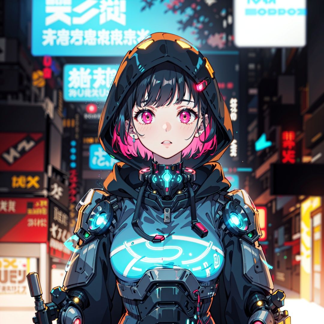 1girl,  cyborg,  mechanical armor on Tensor.Art
