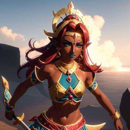 RijuTOTK,  Riju \(The Legend of Zelda: Tears of the Kingdom\),  1girl on Tensor.Art