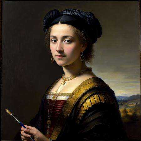 A gorgeous and intricate painting,  Rembrandt,  fine art on Tensor.Art