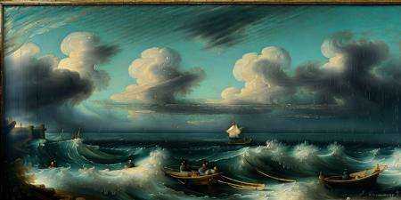 Rembrandt,  winter scenery, on Tensor.Art