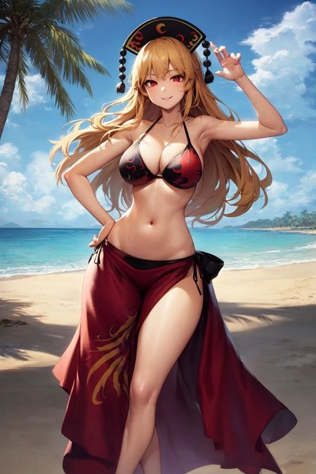 1girl,  solo,  junko \(touhou\) on Tensor.Art