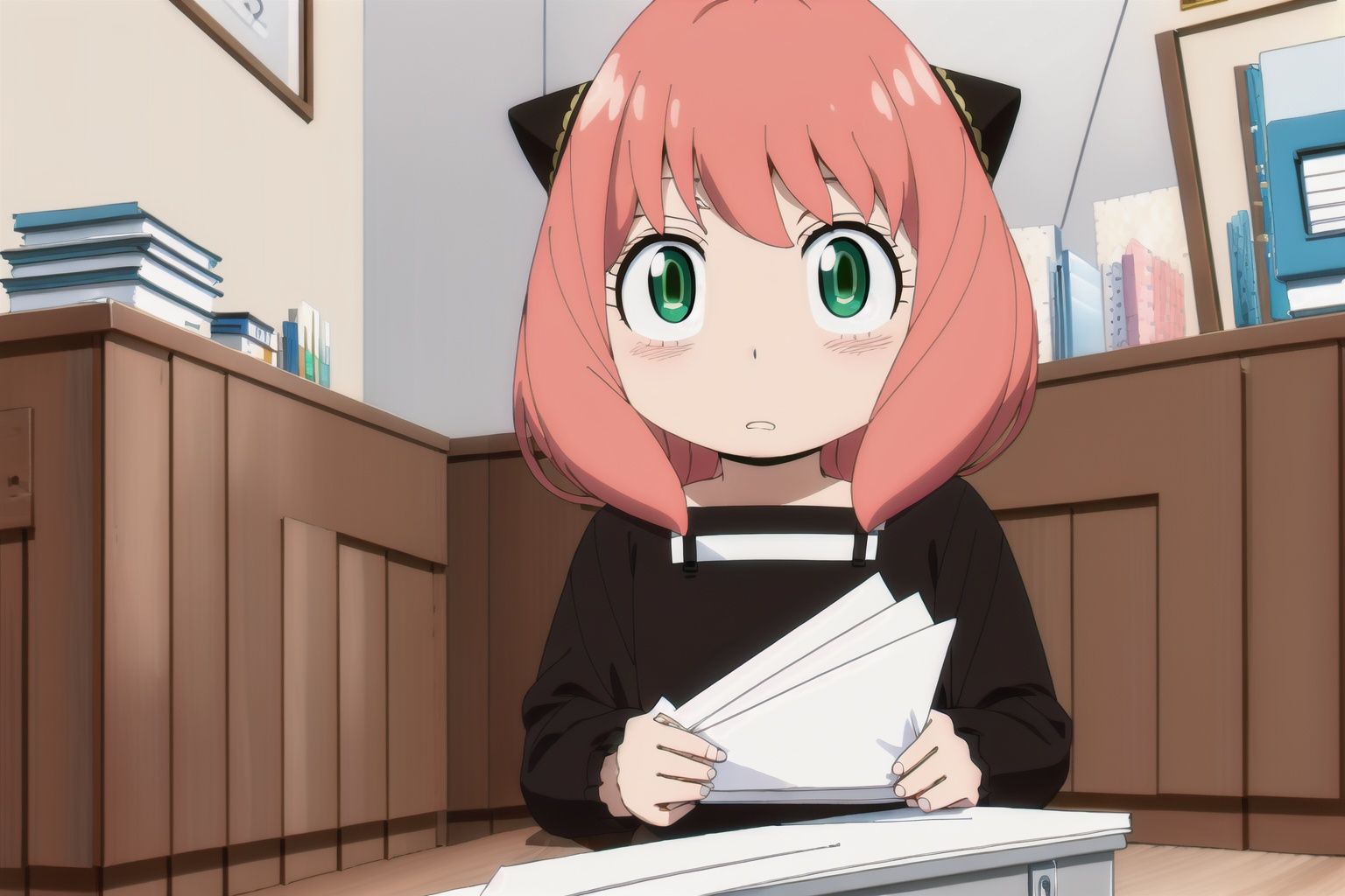 full body,  wearing black dress,  bored on Tensor.Art