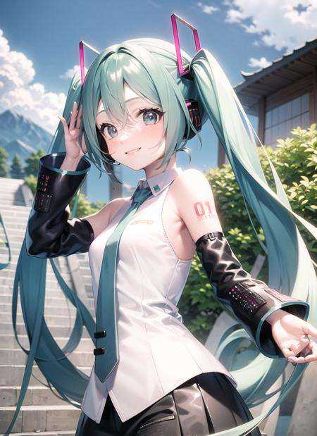 vocaloid4,  upper body,  smile on Tensor.Art