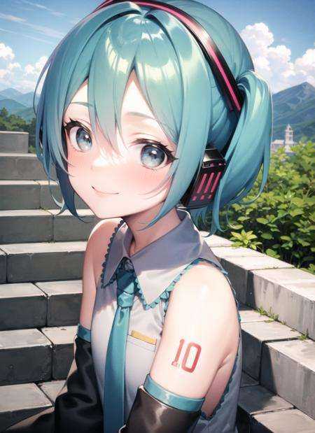mikuo,  short hair,  upper body on Tensor.Art