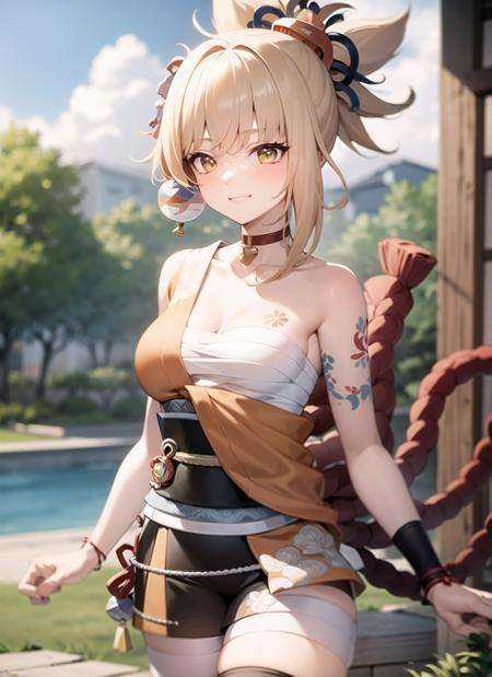 yoimiyadef,  upper body,  smile on Tensor.Art