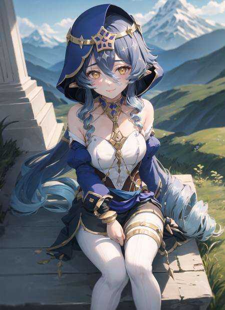 layladef,  full body,  sitting on Tensor.Art