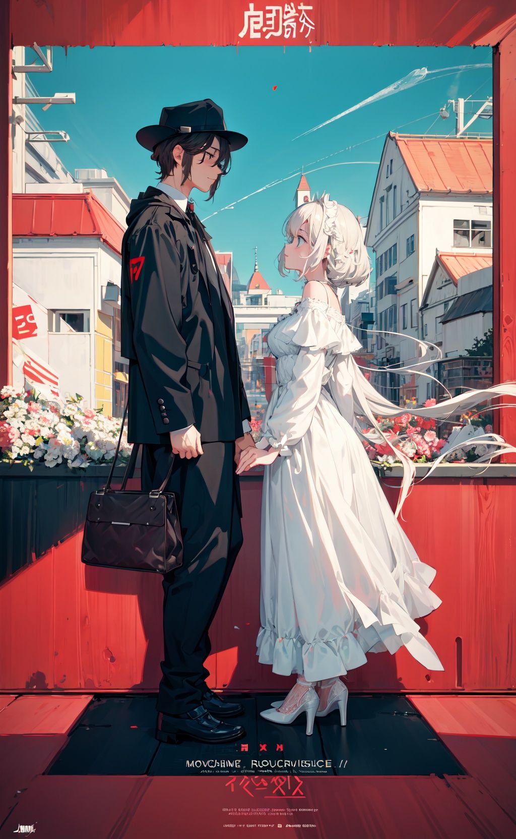 rom-com movie poster,  masterpiece,  best quality on Tensor.Art