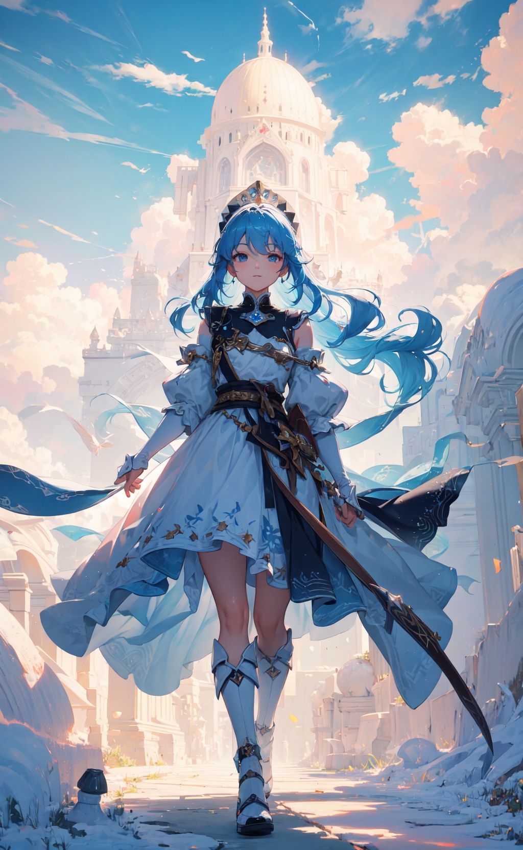 masterpiece,  best quality,  everyday life in the cloud kingdom on Tensor.Art