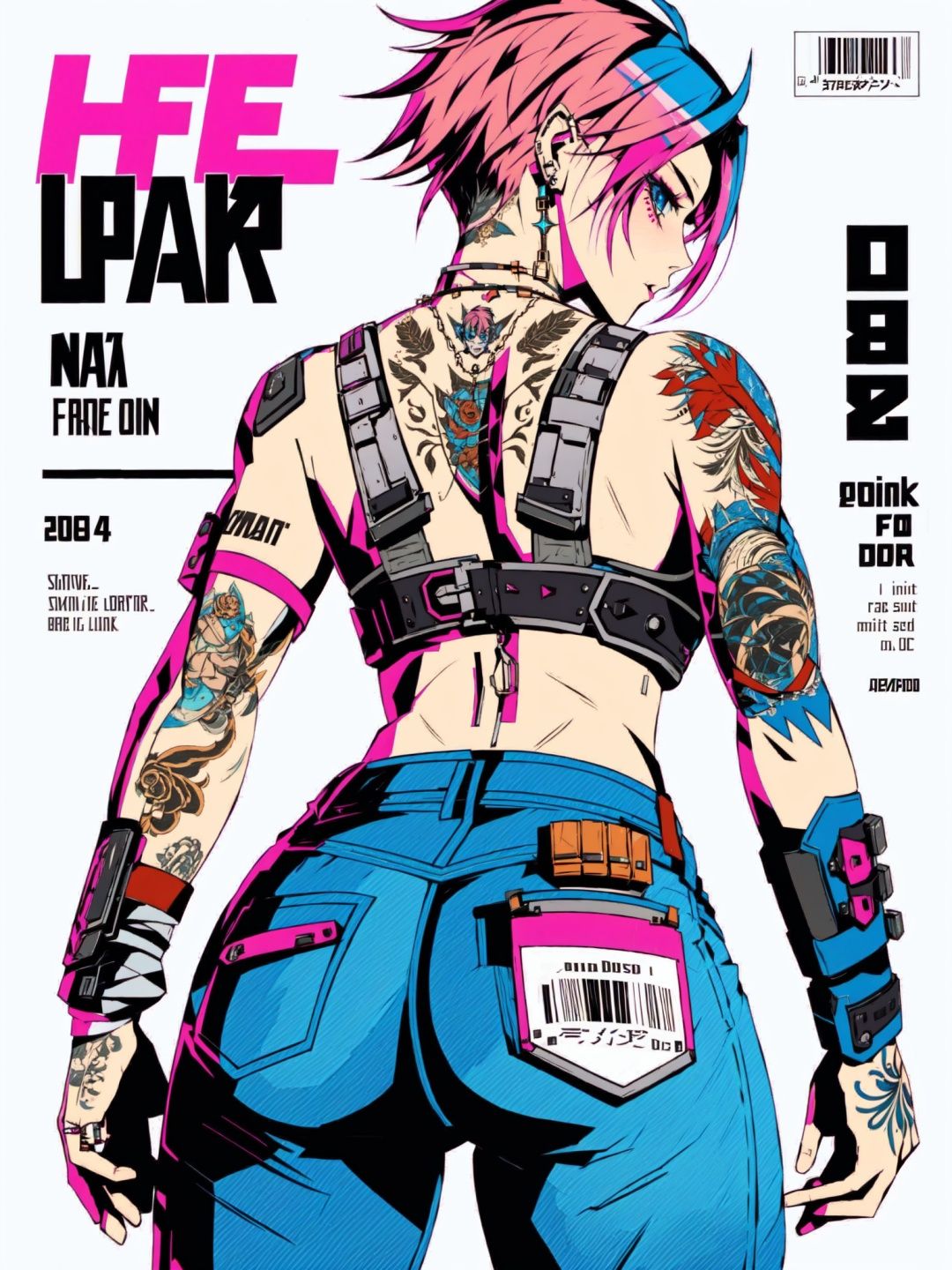Defaults17Style,  1girl,  pink hair on Tensor.Art