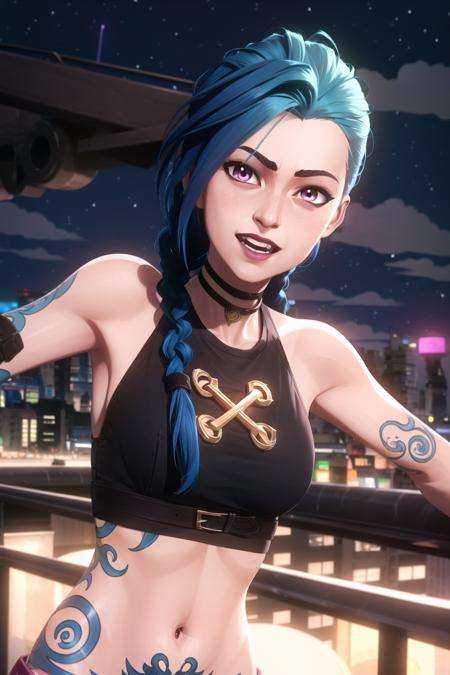 arcane style,  1girl,  arm tattoo on Tensor.Art