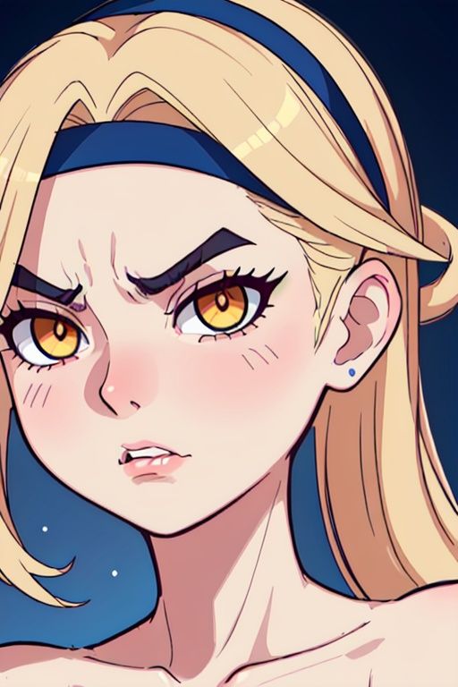 extreme close-up portrait,  lovely Wallisian girl,  😠 furious and an angry expression on Tensor.Art