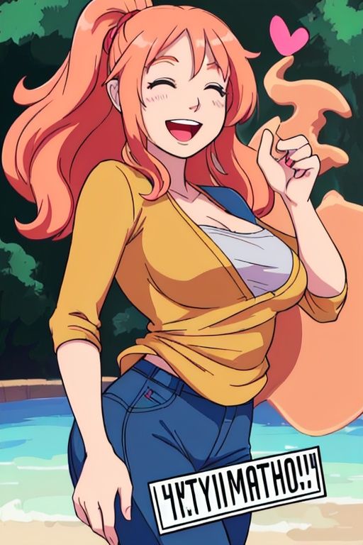 a happy woman on Tensor.Art