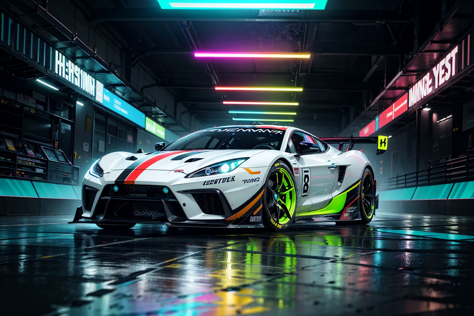 (digital artwork),  Super car,  wide body kit on Tensor.Art