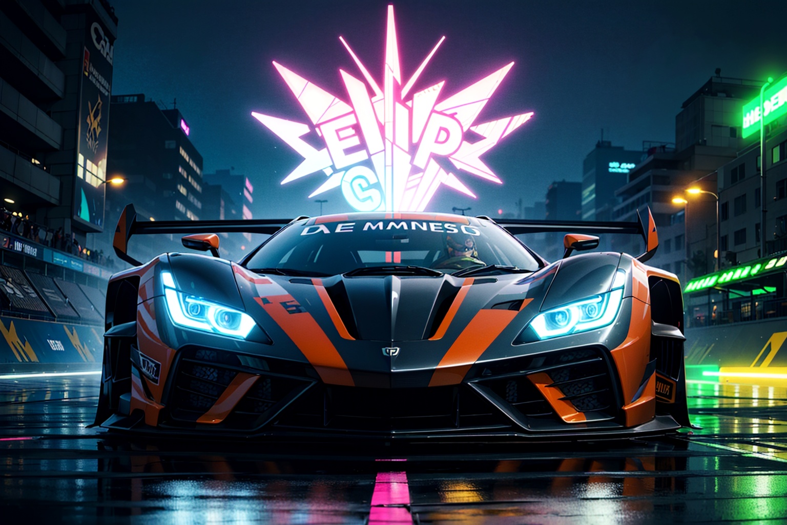 (digital artwork),  EV Super car,  wide body kit on Tensor.Art