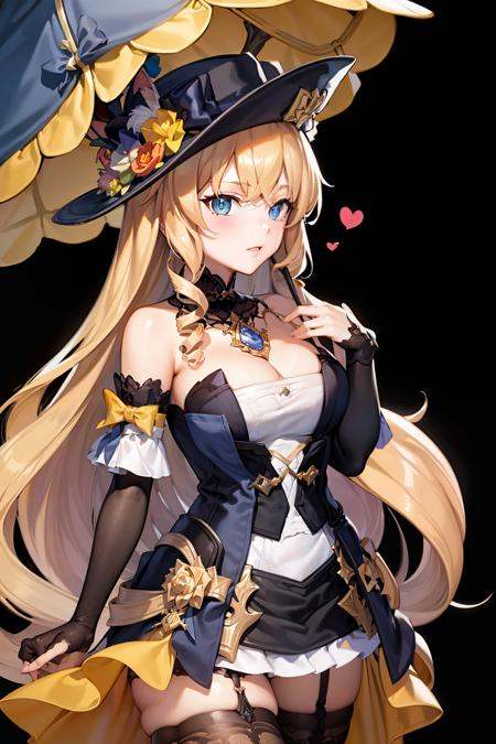 masterpiece, best quality, <lora:nxc01:0.8>,navia,1girl,hat,umbrella, 