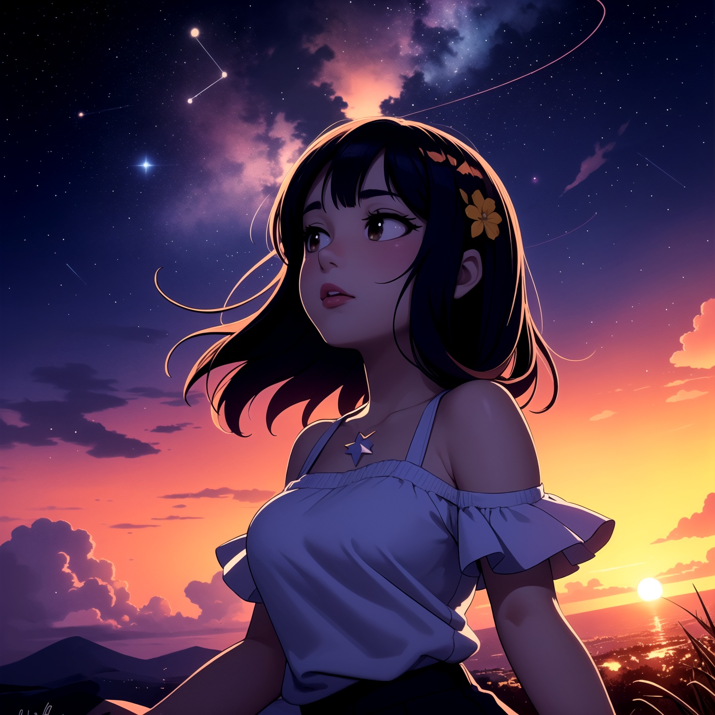 centered,  digital art,  | sky on Tensor.Art