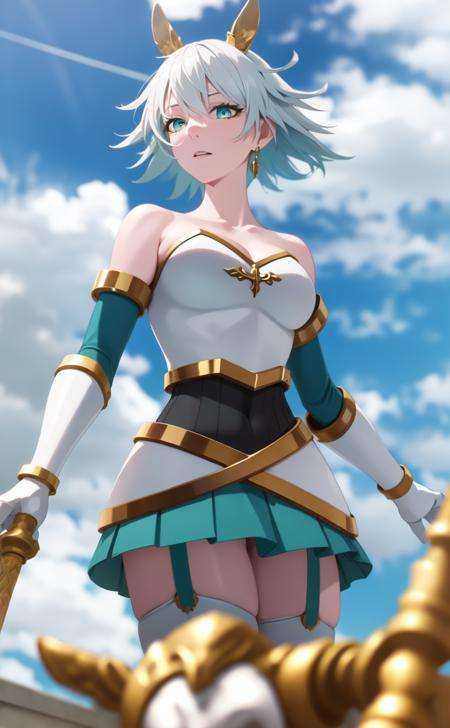 walkure /(takt op./),  cowboy shot,  tsundere on Tensor.Art